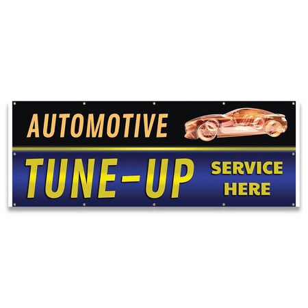 Signmission Automotive Tune-Up Service Banner Concession Stand Food Truck Single Sided B-120-30011
